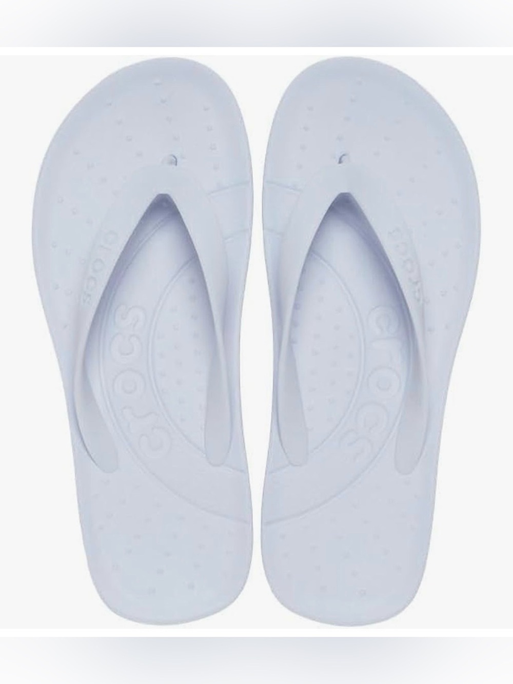 Crocs Flip Flops Women's Sz 12 Men’s Size 10 Dreamscape (Pale Blue) EUC